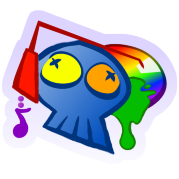 A skull listening to some banger tunes